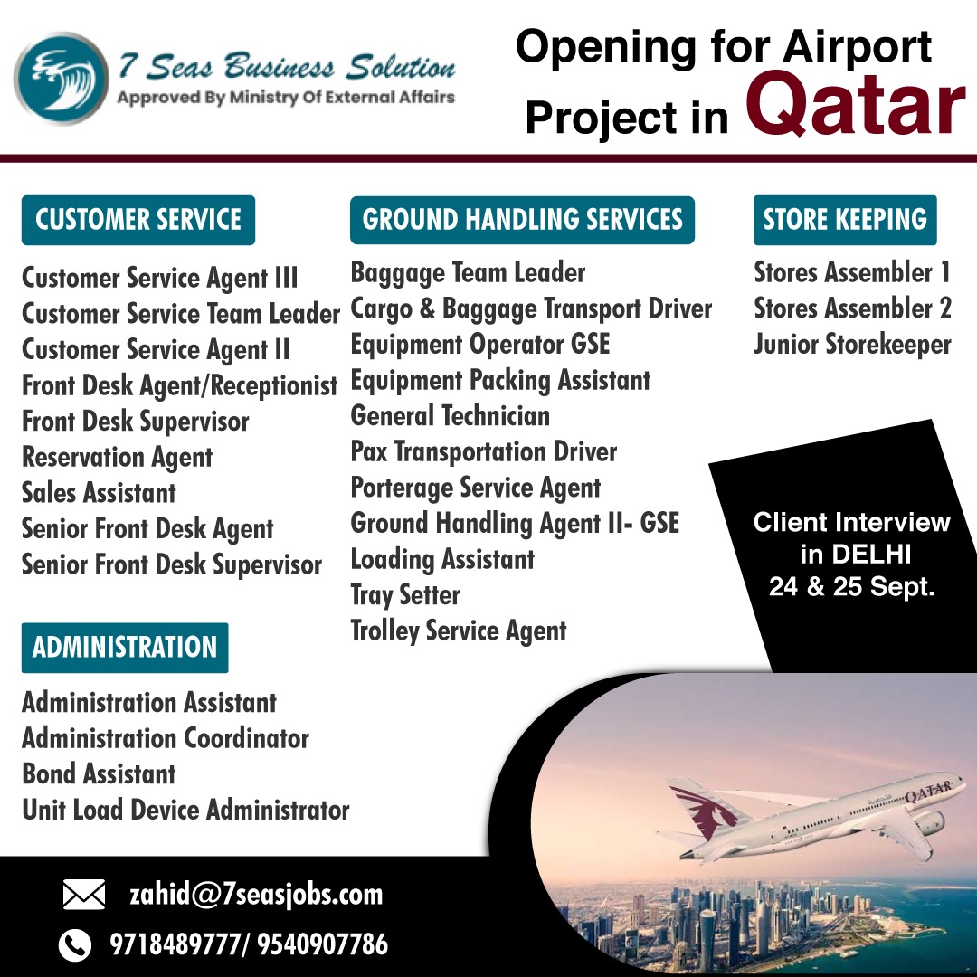 Qatar Job openings